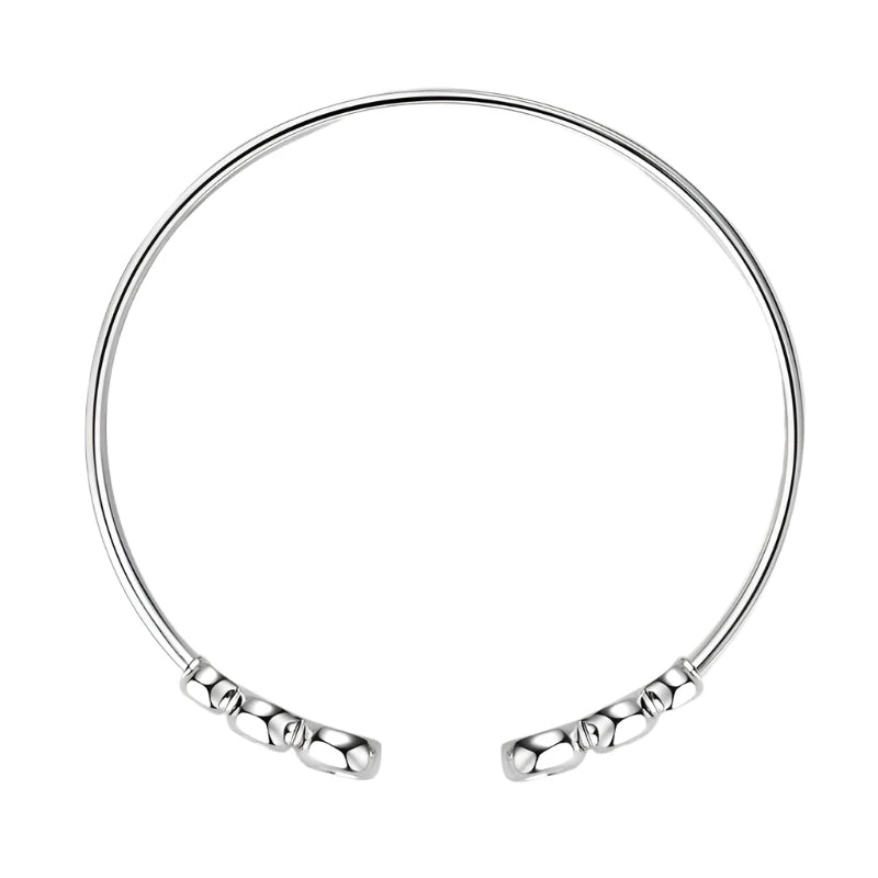 Open Cuff 6 Stone Bracelet