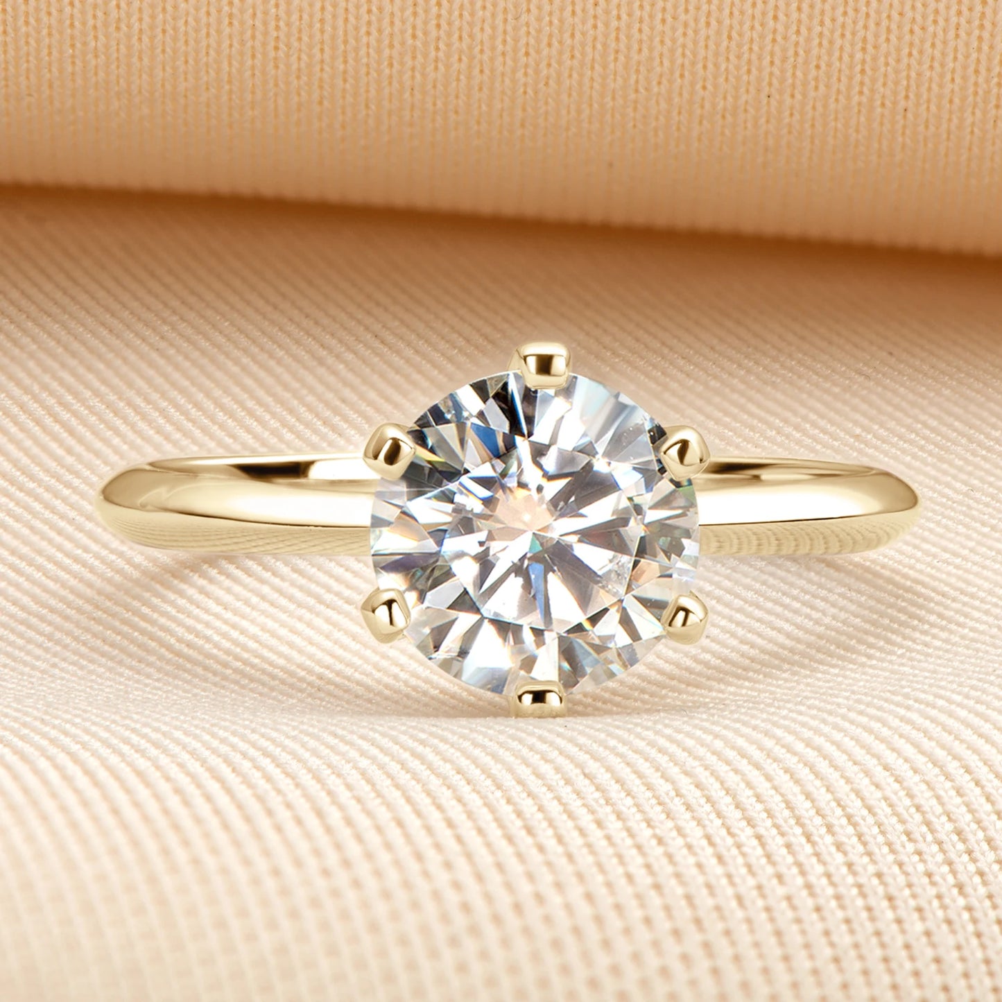 Simple Solitaire Ring 0.5-3ct