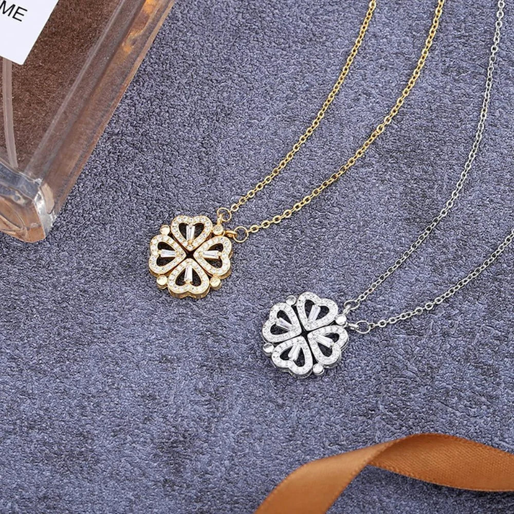 Clover Heart Shaped Necklace